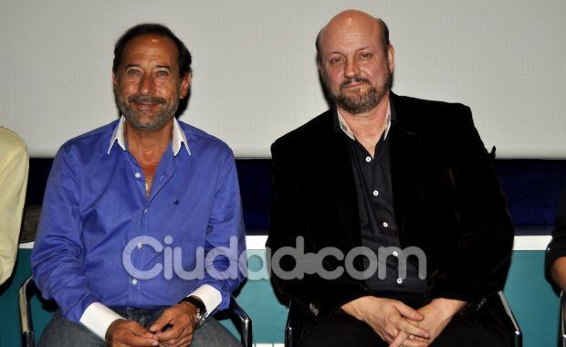 Guillermo Francella y Juan José Campanella en la presentación de El hombre de tu vida 2. (Foto: Jennifer Rubio)