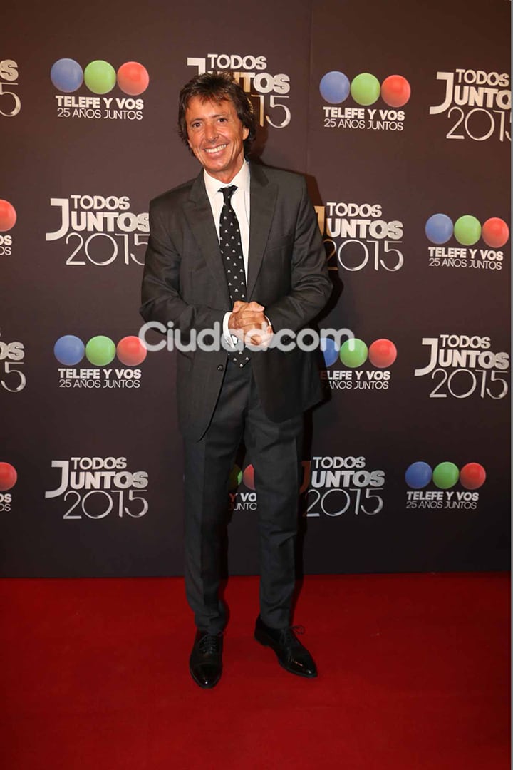 Gustavo Bermudez, en la fiesta de Telefe. (Foto: Movilpress)