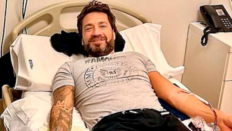 Gustavo Conti mostró que comenzó el proceso para el trasplante de médula a su hermano.