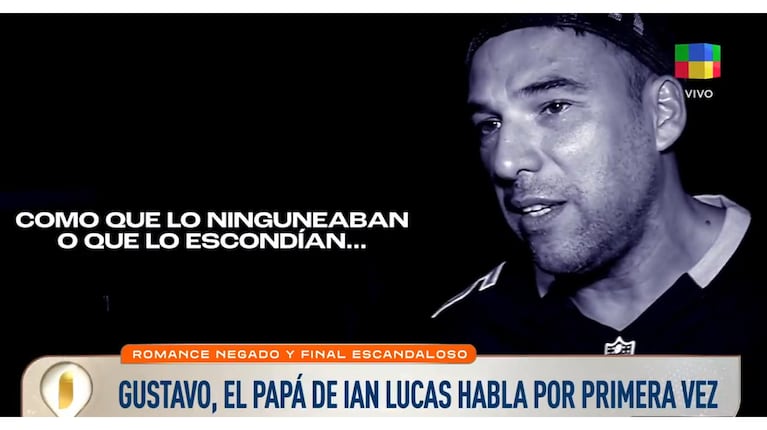 Gustavo, el papá de Ian Lucas. Captura: Intrusos / América TV