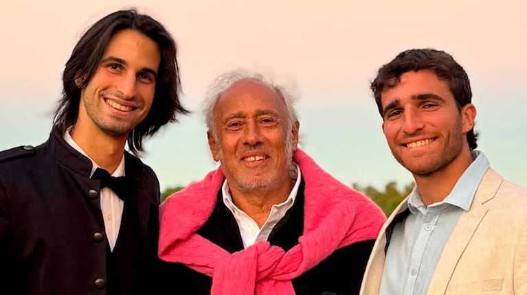 Gustavo, Franco y Valentín Yankelevich (Foto: Instagram @gustavoyankelevichok)