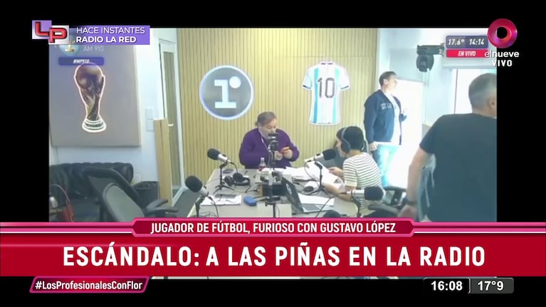 Gustavo López fue increpado Ignacio Malcorra de Independiente.