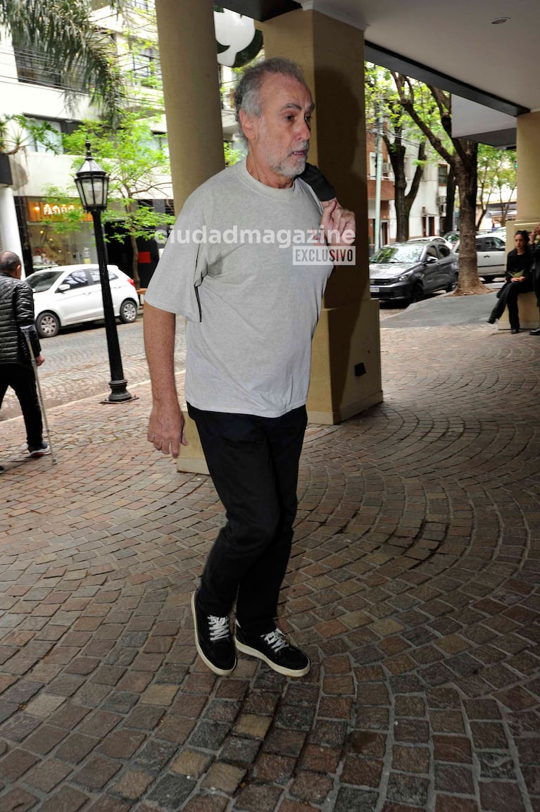 Gustavo Lutteral en el útlimo adiós a Piero (Foto: Movilpress).