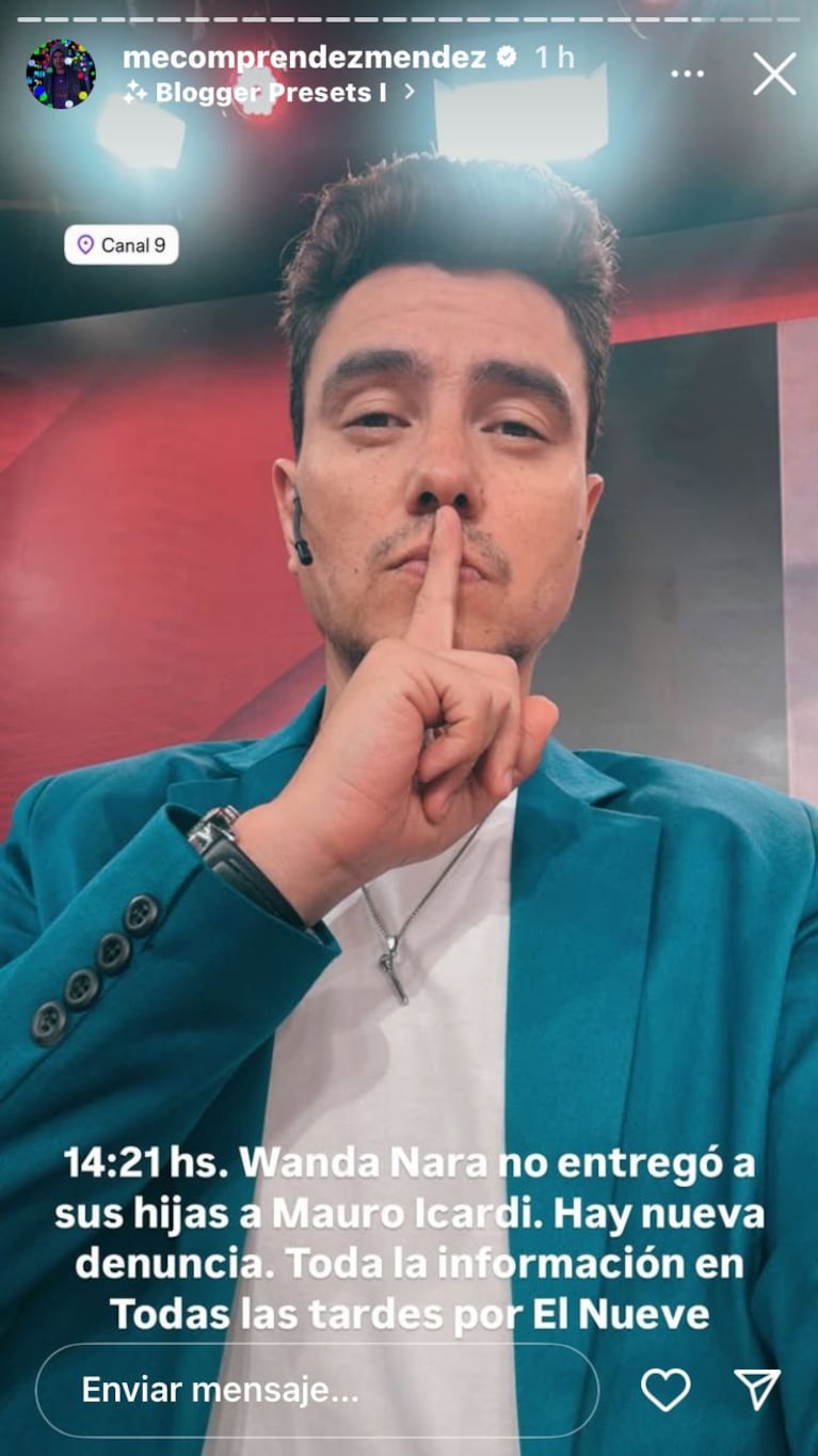 Gustavo Mendez dio información de Wanda Nara en redes sociales y ella estalló de furia (Foto: Instagram/@mecomprendezmendez).