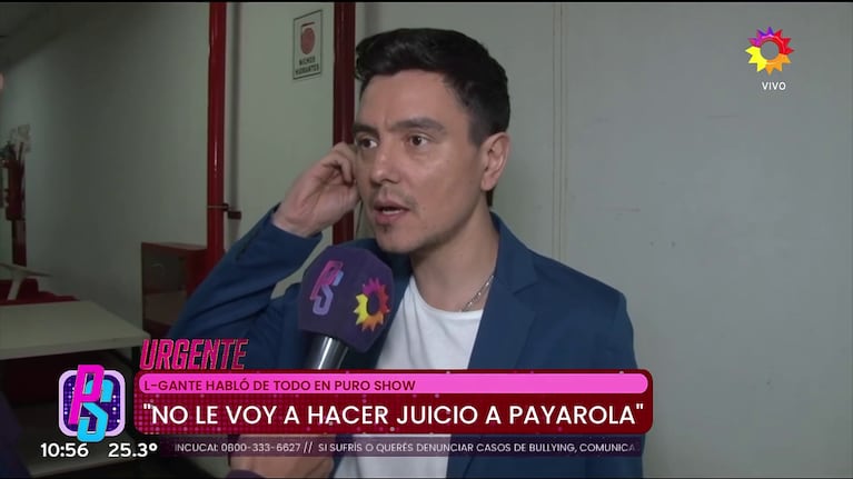Gustavo Méndez habló en Puro Show (Foto: captura de eltrece).