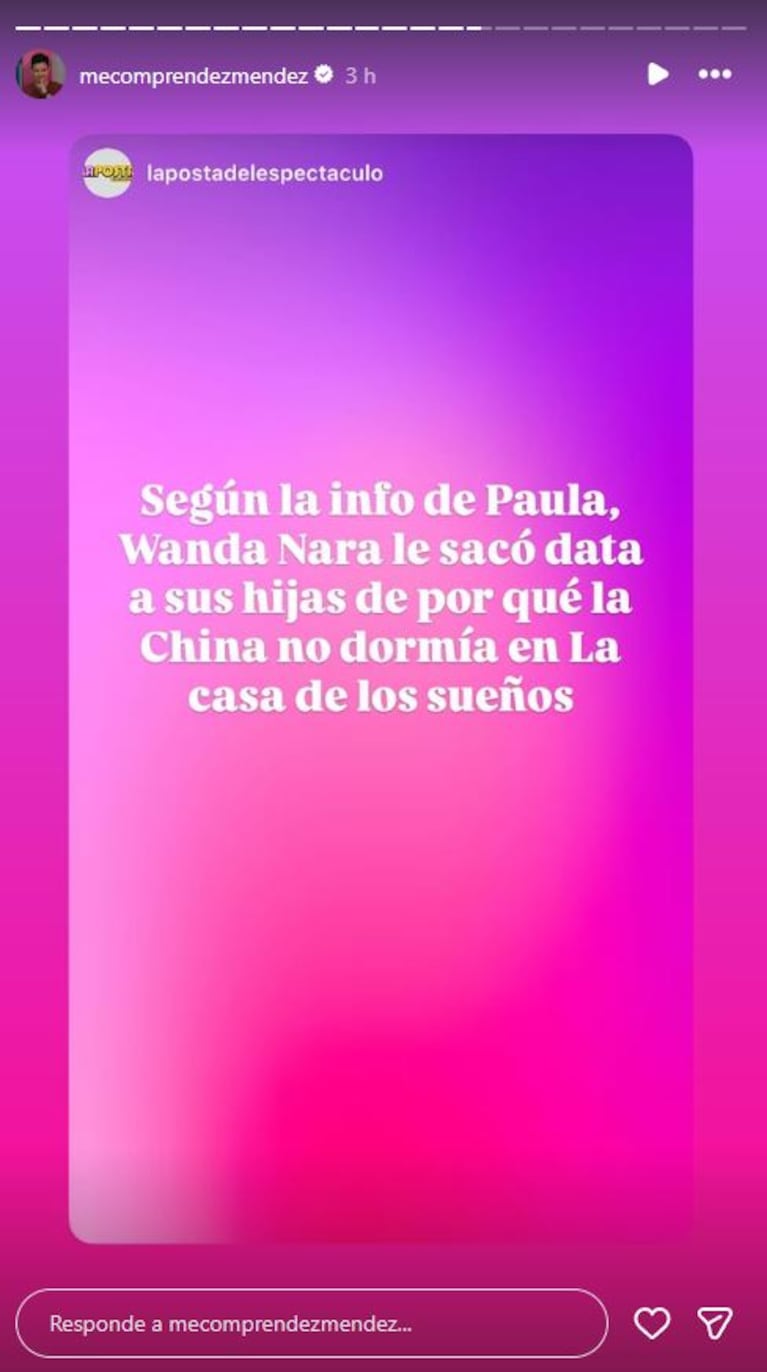 Gustavo Méndez reveló cómo se filtró la pelea de la China Suárez con Icardi (Foto: Instagram @mecomprendezmendez)