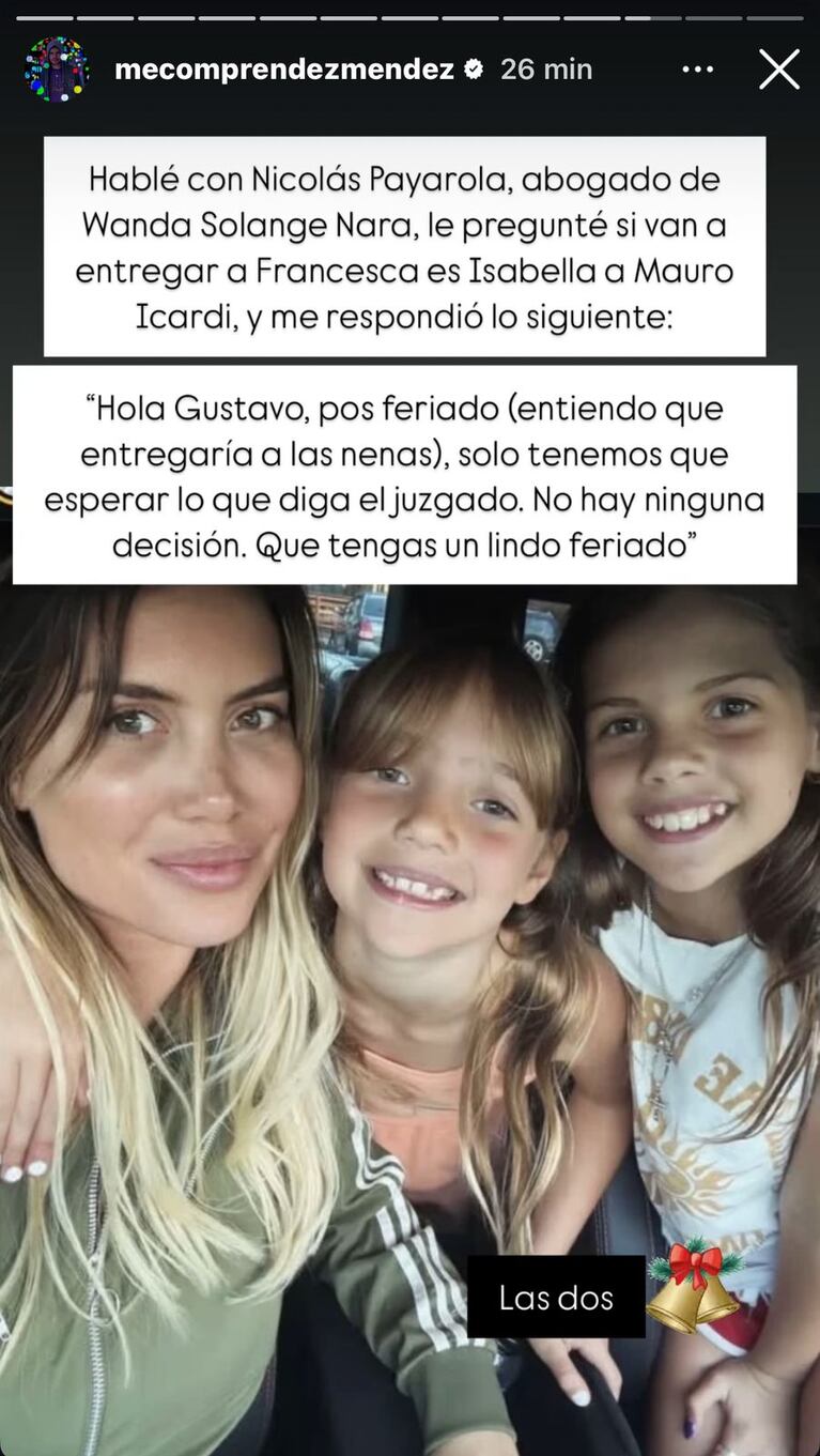 Gustavo Mendez reveló información sobre la guerra de Wanda Nara con Mauro Icardi (Foto: Instagram/@mecomprendezmendez).