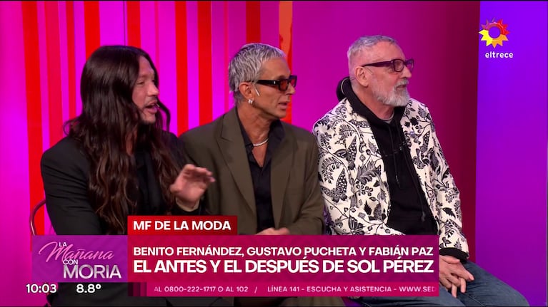 Gustavo Pucheta, Fabián Paz y Benito Fernández.