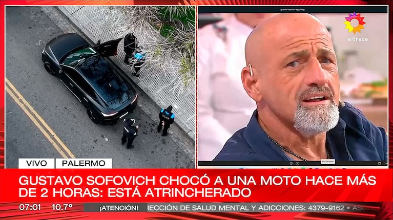 Gustavo Sofovich chocó en Palermo