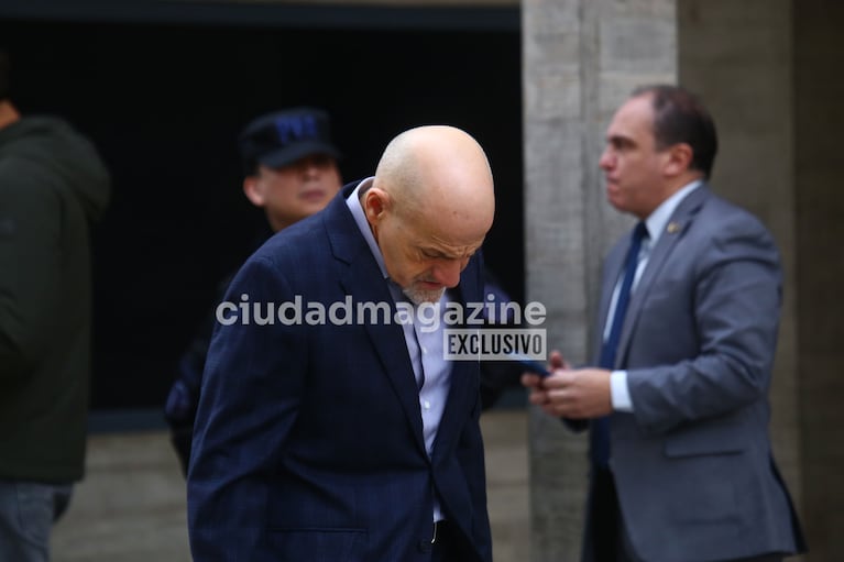Gustavo Sofovich en el velatorio de Chiche Gelblung. (Foto: RS Fotos)