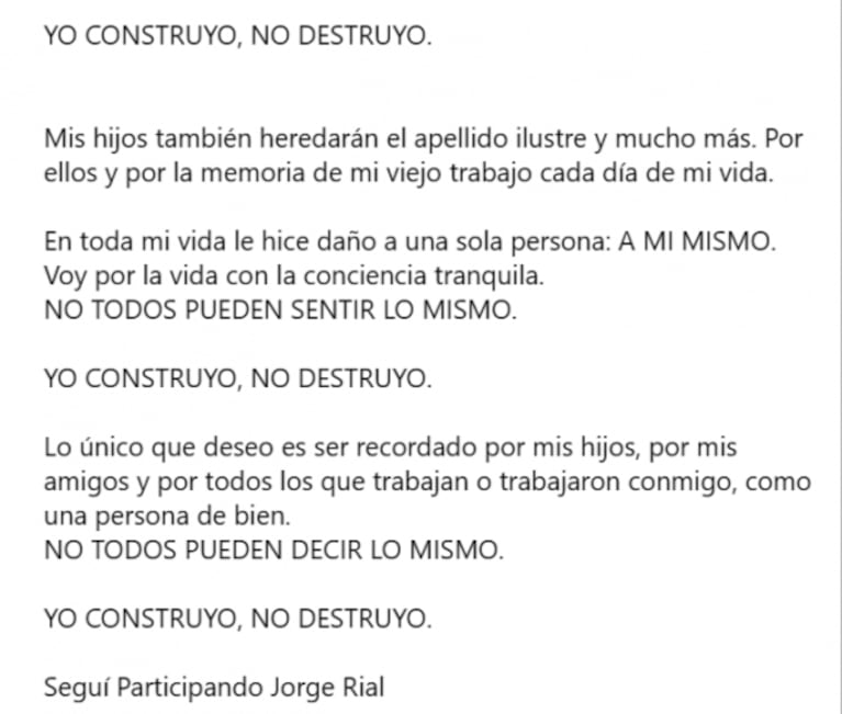 Gustavo Sofovich fulminó a Jorge Rial por criticar el rating de Polémica en el Bar: "Yo no destruyo"