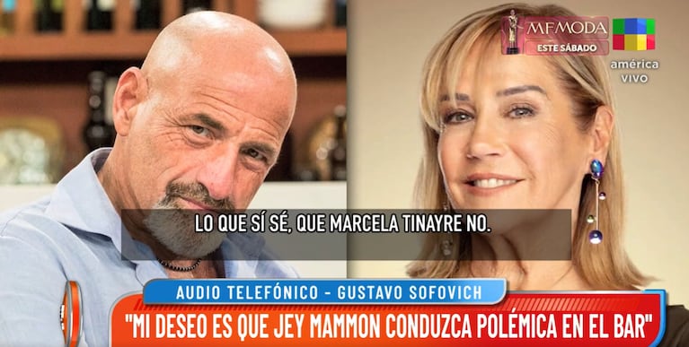 Gustavo Sofovich quiere que Jey Mammon reemplace a Marcela Tinayre en Polémica en el Bar