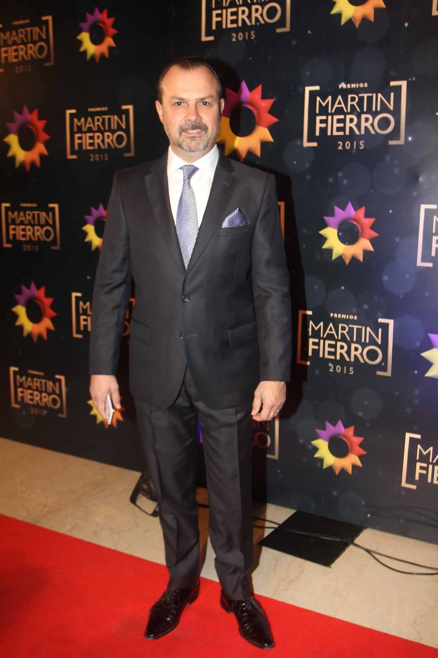 Gustavo Sylvestre en los Martín Fierro 2015 (Foto: Movilpress- Ciudad.com). 