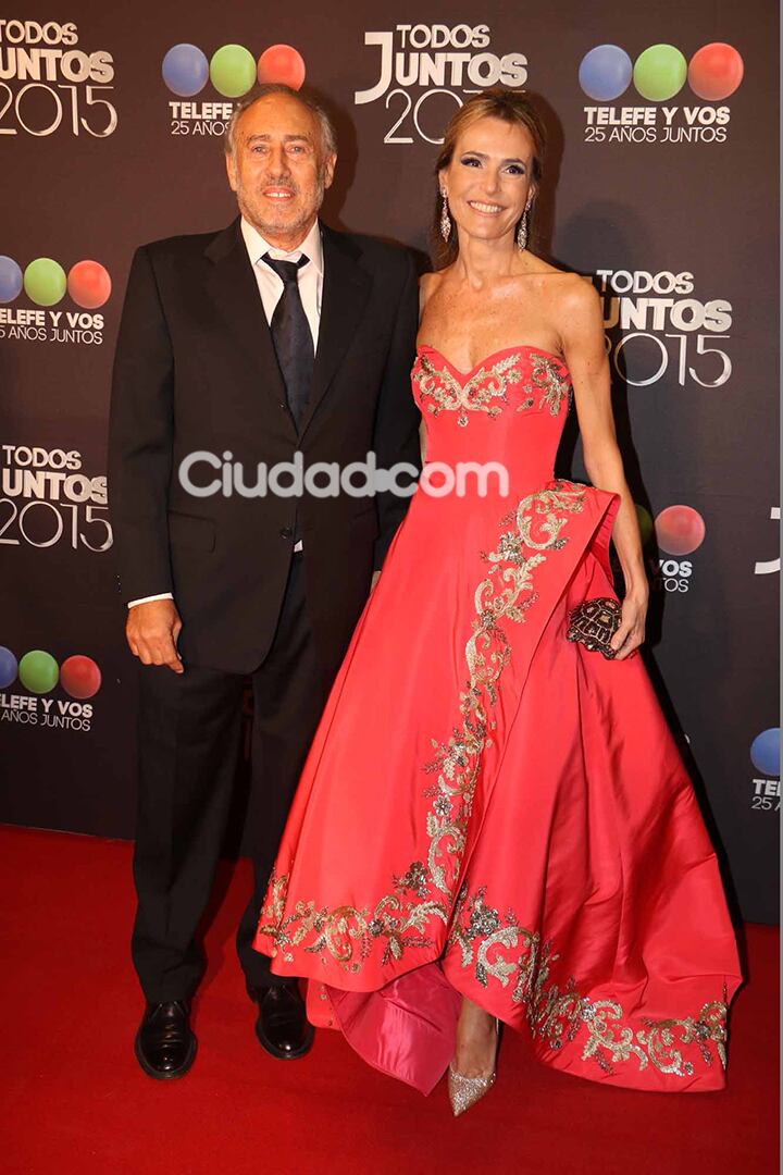 Gustavo Yankelevich, en la fiesta de Telefe. (Foto: Movilpress)