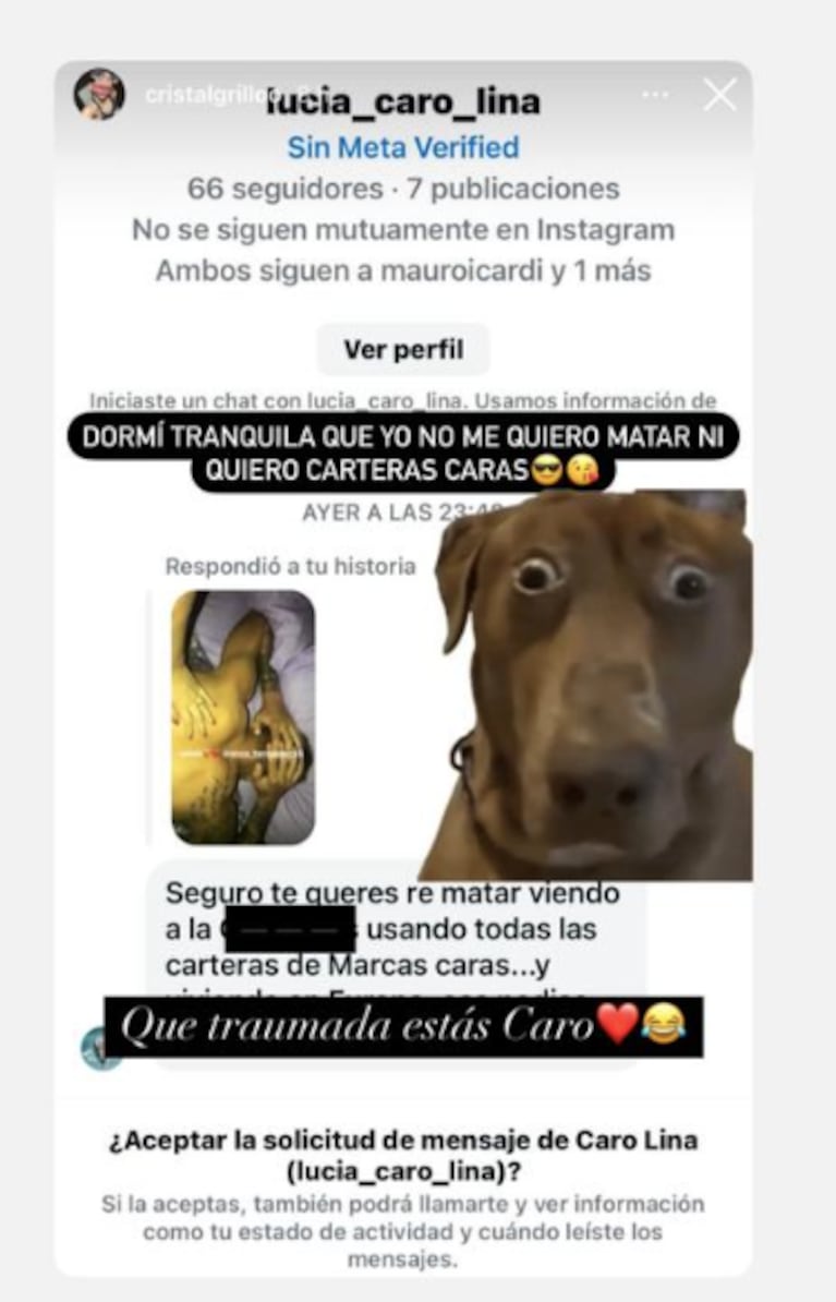 Habló la ex de Enzo. Foto: IG | gossipeame