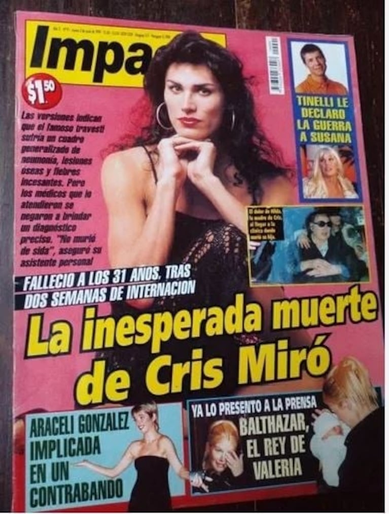 Hace 24 años, el mundo del espectáculo lamentaba la inesperada muerte de Cris Miró