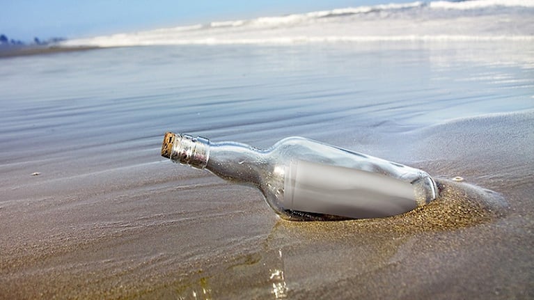 Hallaron en Australia un mensaje de 132 años de antigüedad dentro de una botella