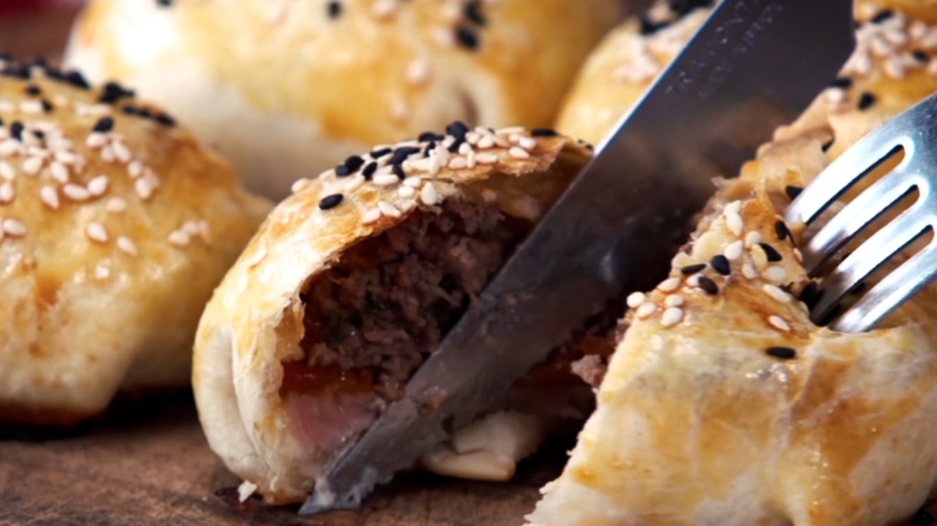 hamburguesa, empanada
