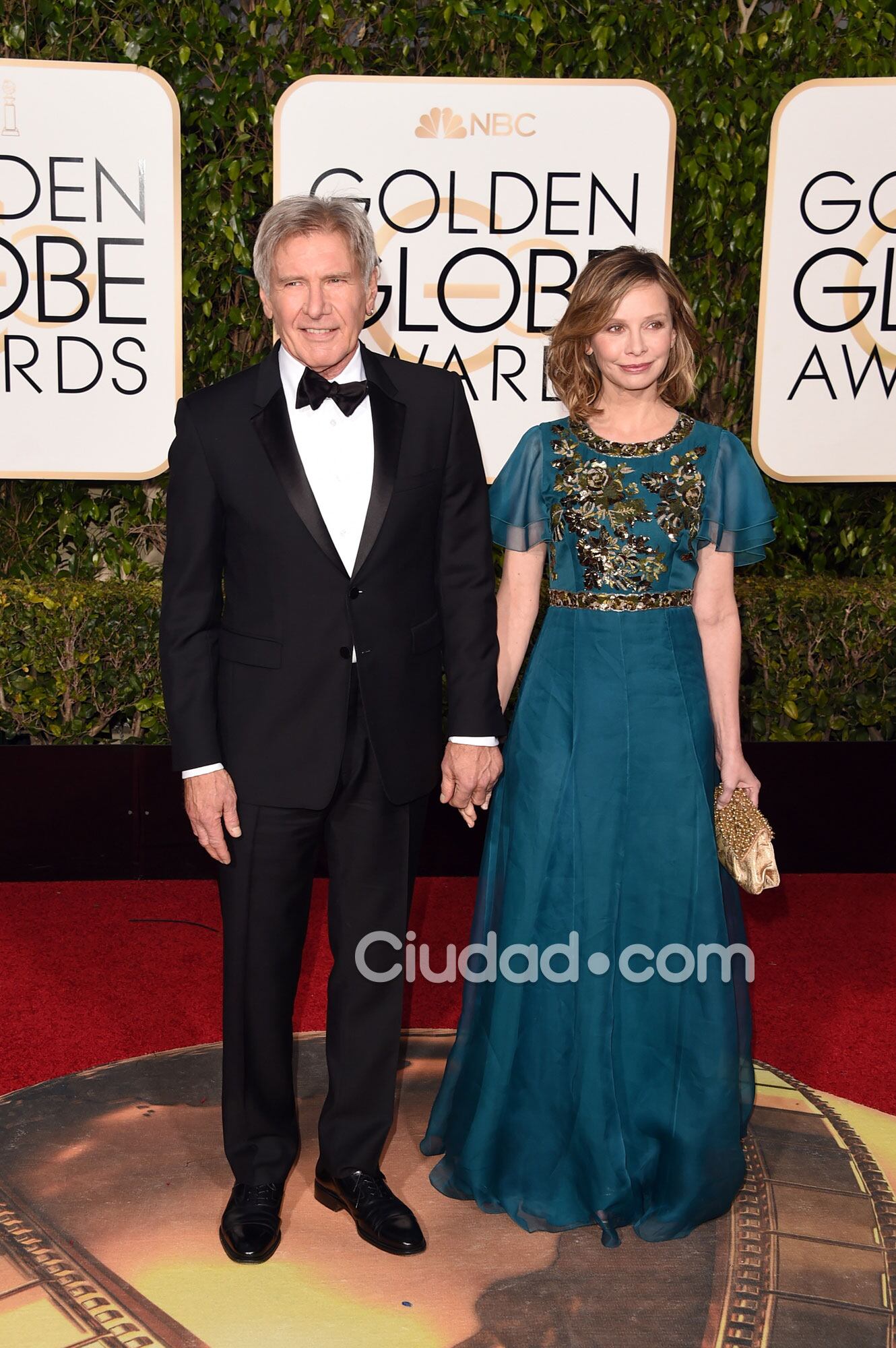 Harrison Ford y Calista Flockhart, una pareja muy glamorosa (Fotos: AFP). 