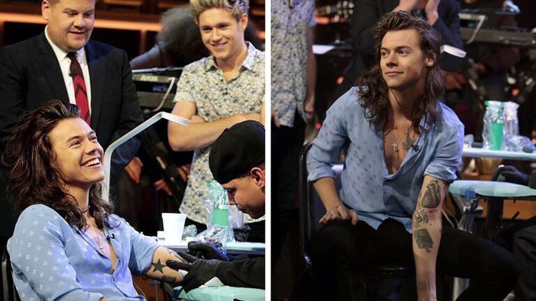 Harry Styles perdió una apuesta y... ¡se tatuó en vivo!: el video