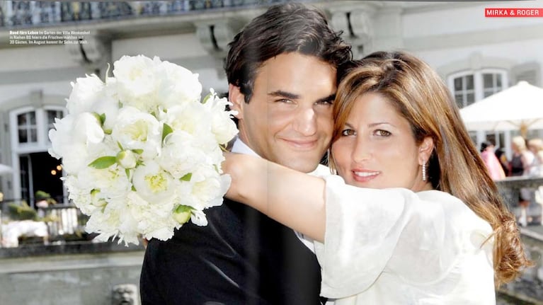 HAY AMOR. Roger Federer y Mirka Vavrinek.