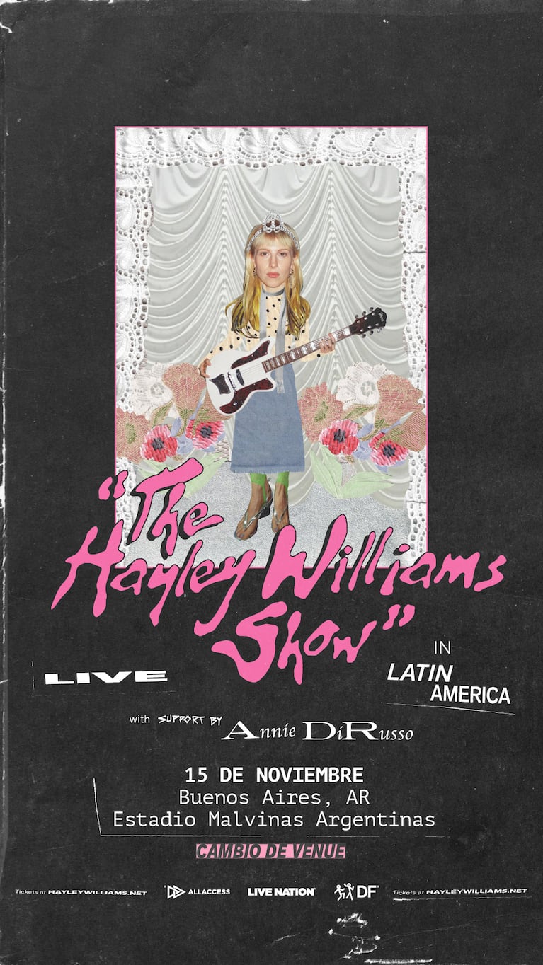 Hayley Williams en Argentina 2026: fecha, lugar y cómo comprar entradas 