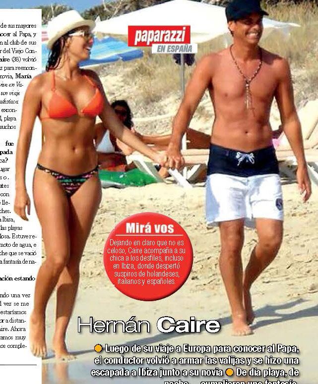 Hernán Caire, de vacaciones con su novia en Ibiza (Foto: Paparazzi)
