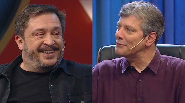 Hernán Casciari y Mario Pergolini (Fotos: capturas eltrece)