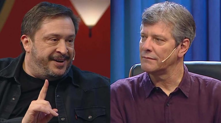 Hernán Casciari y Mario Pergolini (Fotos: capturas eltrece)