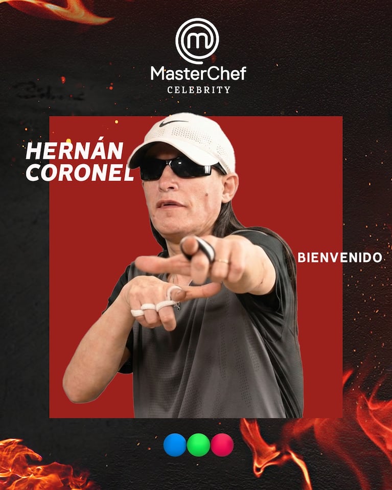 Hernán Coronel en MasterChef Celebrity (Foto: Instagram @
masterchefargentina)