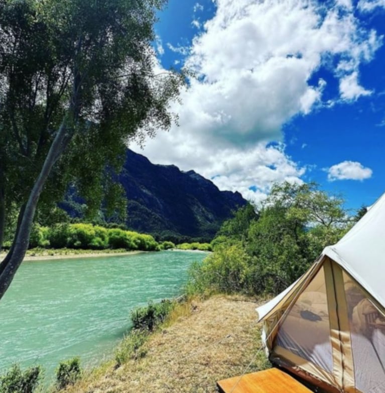 Hernán Drago se fue a acampar a la Patagonia con su hijo: las mejores fotos de sus vacaciones en la naturaleza