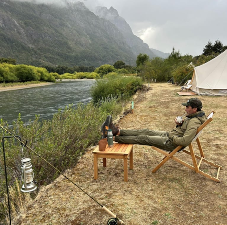 Hernán Drago se fue a acampar a la Patagonia con su hijo: las mejores fotos de sus vacaciones en la naturaleza