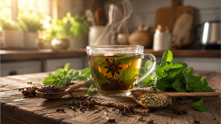 Hervir menta y clavo de olor: para qué sirve y cuándo lo recomiendan. Foto: IA