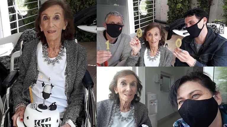 Hilda cumplió 100 años en familia.