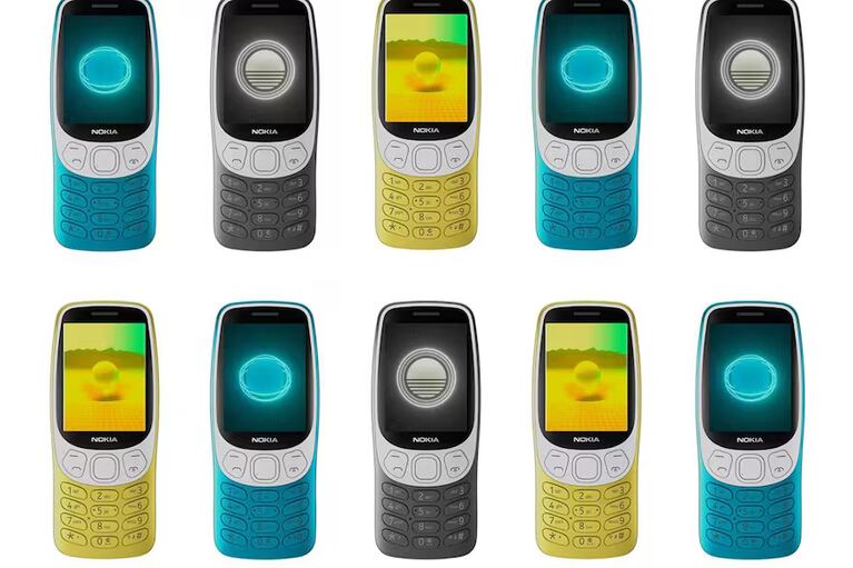 HMD relanza el Nokia 3210 con nuevos colores y una cámara de 2 MP con flash.
