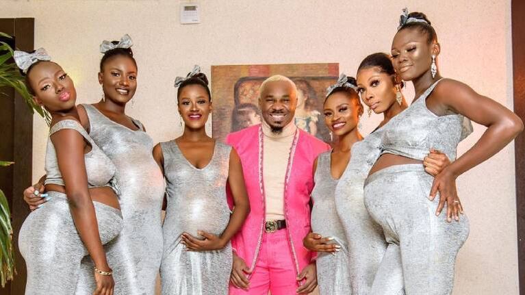 Hombre asiste a una boda en NIgeria con seis mujeres embarazadas