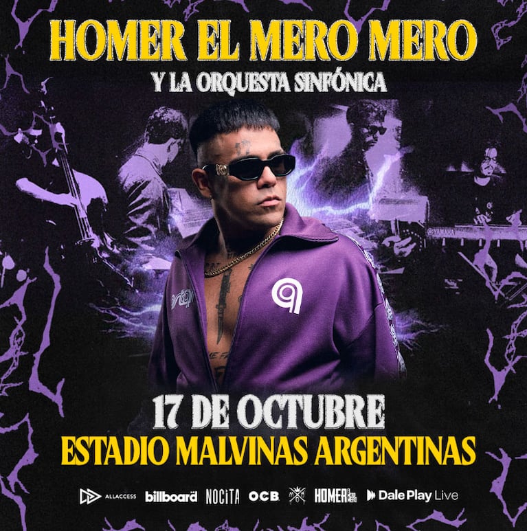 Homer El Mero Mero llega al Estadio Malvinas (foto de prensa)