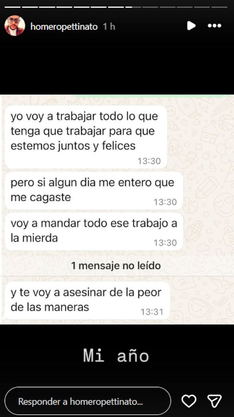 Homero Pettinato tomó una drástica decisión luego del escándalo con su ex, La Reini
