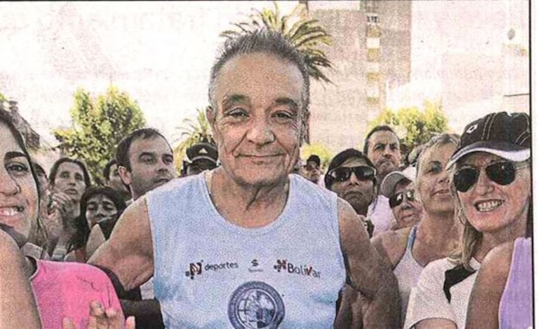 Horacio Alfonso, en la maratón de Bolívar. (Foto: Semanario)