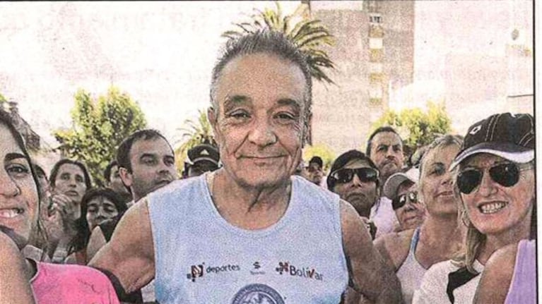 Horacio Alfonso, en la maratón de Bolívar. (Foto: Semanario)