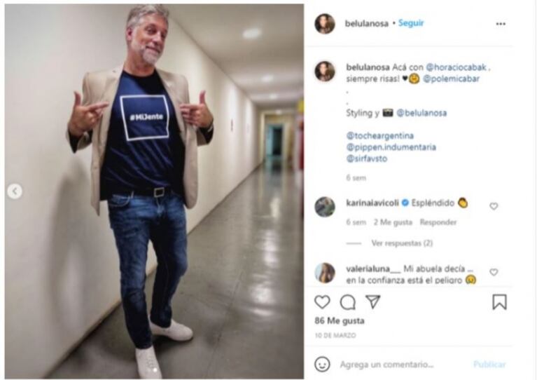 Horacio Cabak habló de la supuesta tercera en discordia en su separación: "El único vínculo que me une a ella son dos likes en Instagram"