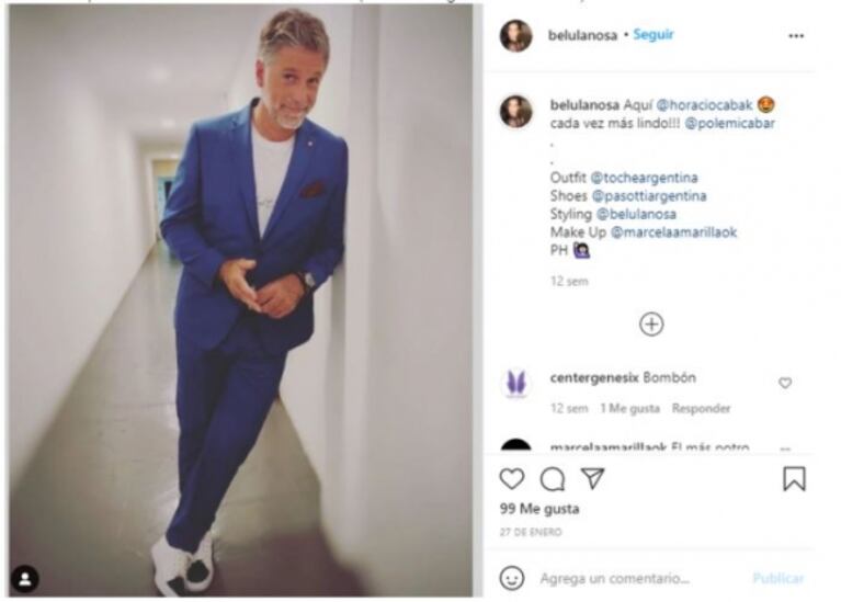 Horacio Cabak habló de la supuesta tercera en discordia en su separación: "El único vínculo que me une a ella son dos likes en Instagram"