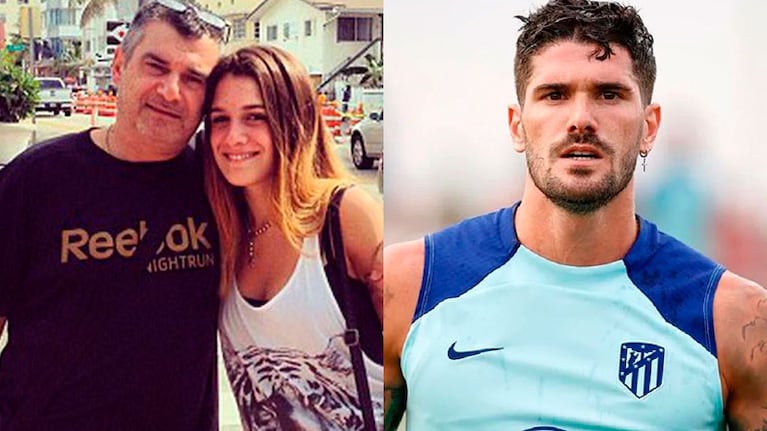 Horacio, el padre de Camila Homs, y Rodrigo de Paul (Fotos: captura América TV)