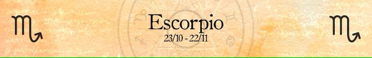 Horóscopo del día para Escorpio.