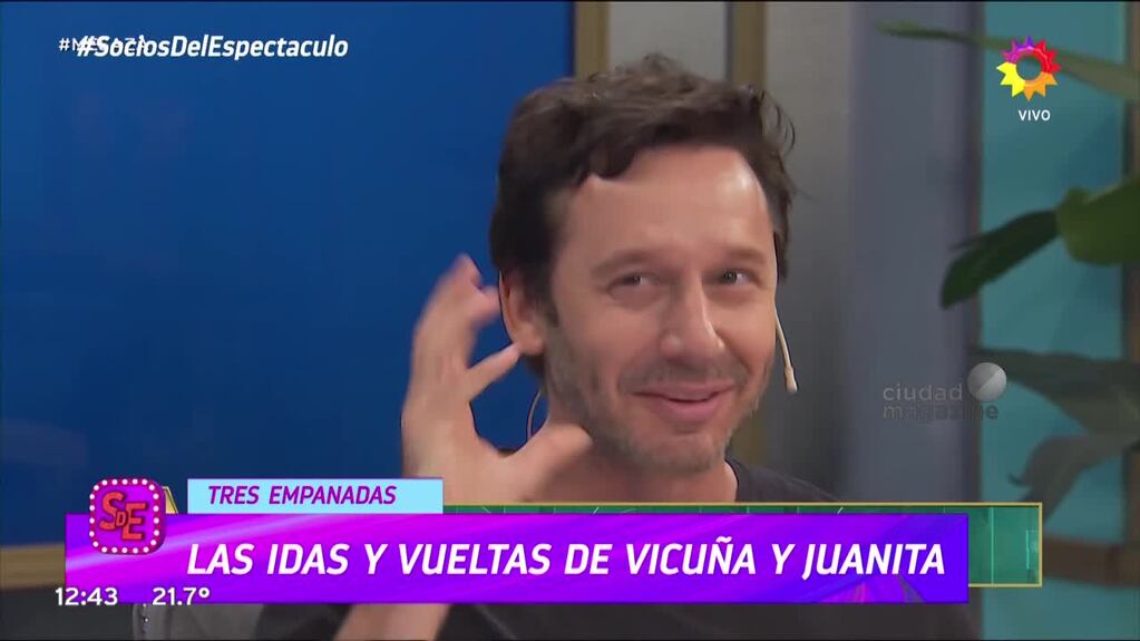 ¿La tiene en mente? Tremenda pregunta de Karina Iavícoli al escuchar que Benjamín Vicuña confundió a Juana Viale con Pampita