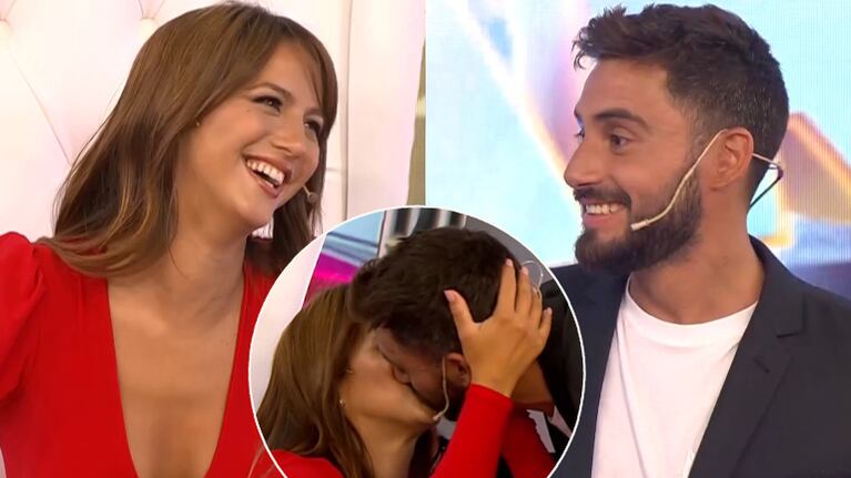 La romántica queja de Flor Vigna en vivo que terminó con Nicolás Occhiato dándole un beso: "Me dan unas ganas de chaparte"