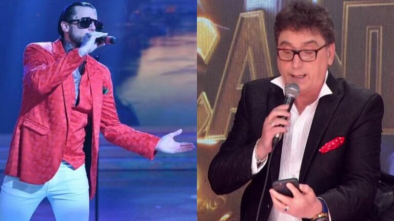 A Oscar Mediavilla le sonó el celular en vivo en el Cantando y reveló que son los amigos de Alex Caniggia para insultarlos