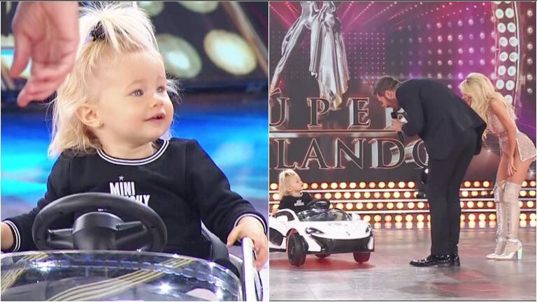 Matilda, la hija de Luciana Salazar, enterneció con su presencia en la pista del Súper Bailando