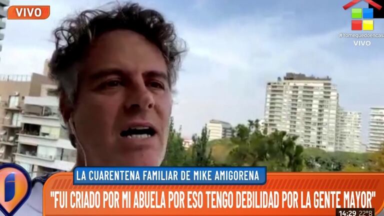 Mike Amigorena confesó en Intrusos que durmió en la misma cama con su abuela hasta los 13 años