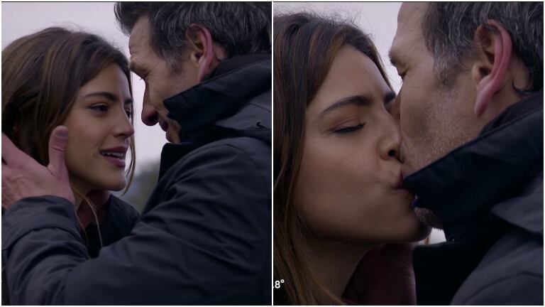 El primer beso de Calu Rivero y Federico Amador en Campanas en la noche